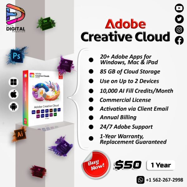 Adobe Creative Cloud - 1 Year